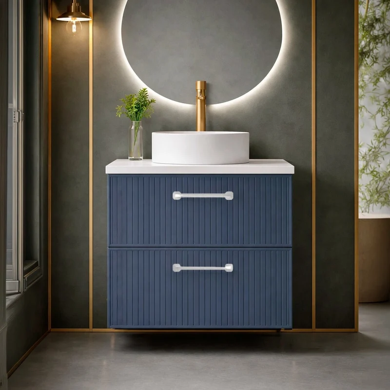 Mueble baño retro Blanca