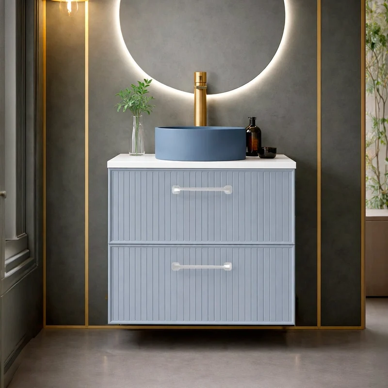 Mueble baño retro Blanca