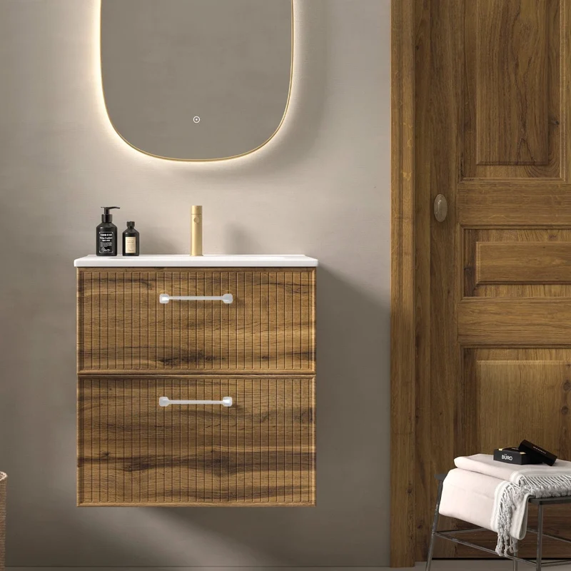 Mueble baño retro Blanca
