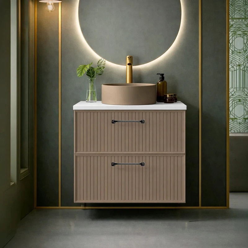 Mueble baño retro Blanca