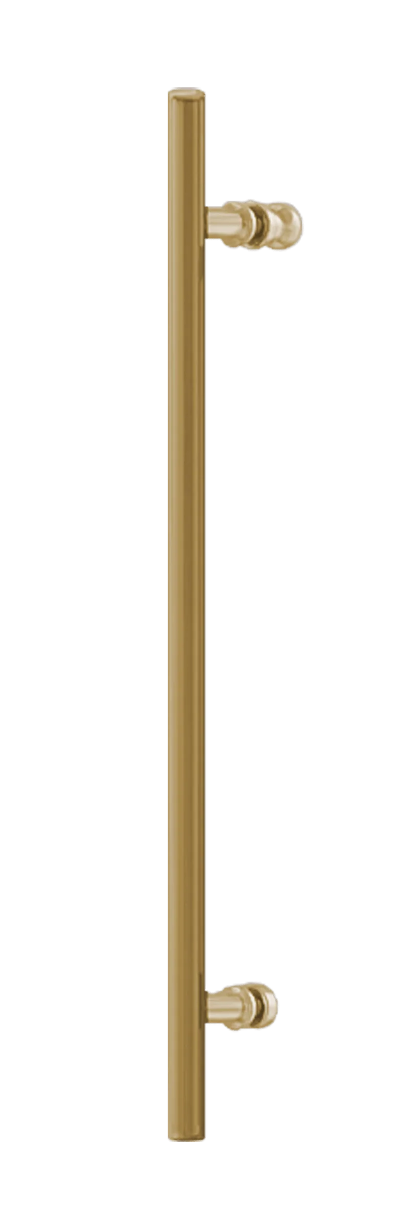 Mampara de ducha frontal con Puerta Corredera + Lateral fijo URBAN Oro cepillado