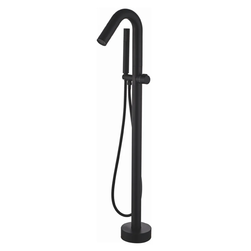 Grifo sobre SUELO monomando para bañera/ducha PILOS negro mate