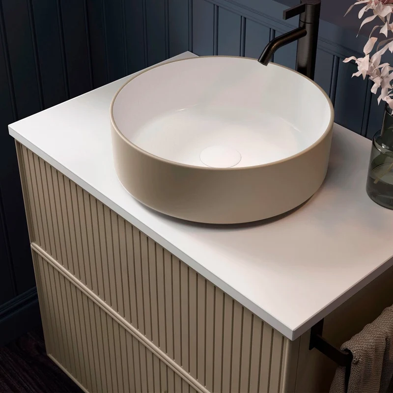 Mueble baño rayas Blanca