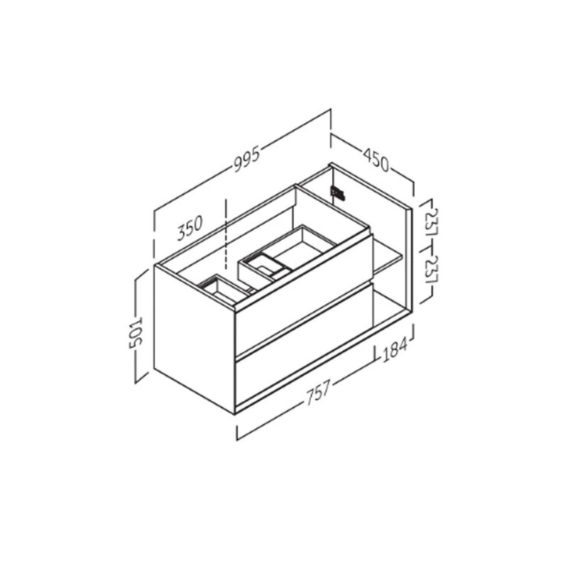 Mueble para cuarto de baño Hole