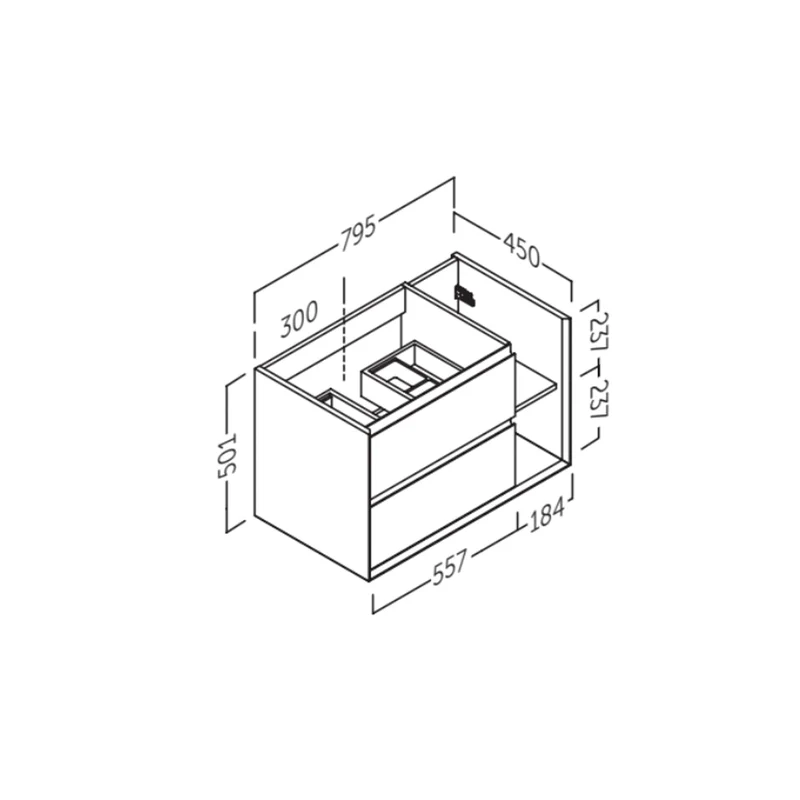 Mueble para cuarto de baño Hole