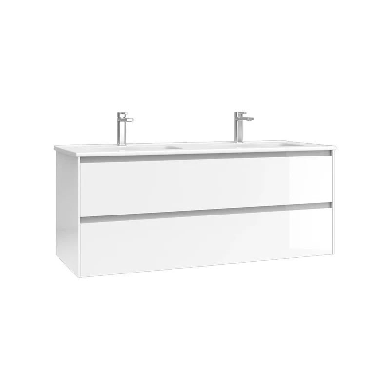 Mueble baño colgado doble seno Praga