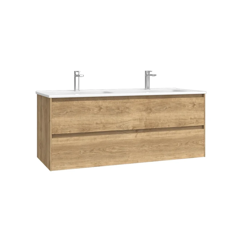 Mueble baño colgado doble seno Praga