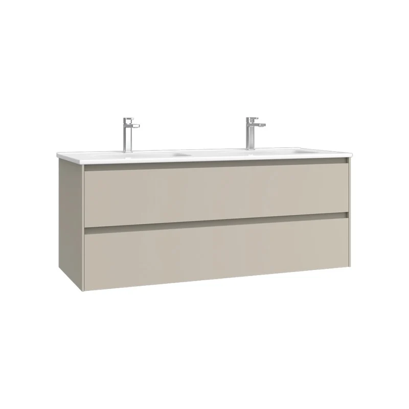 Mueble baño colgado doble seno Praga