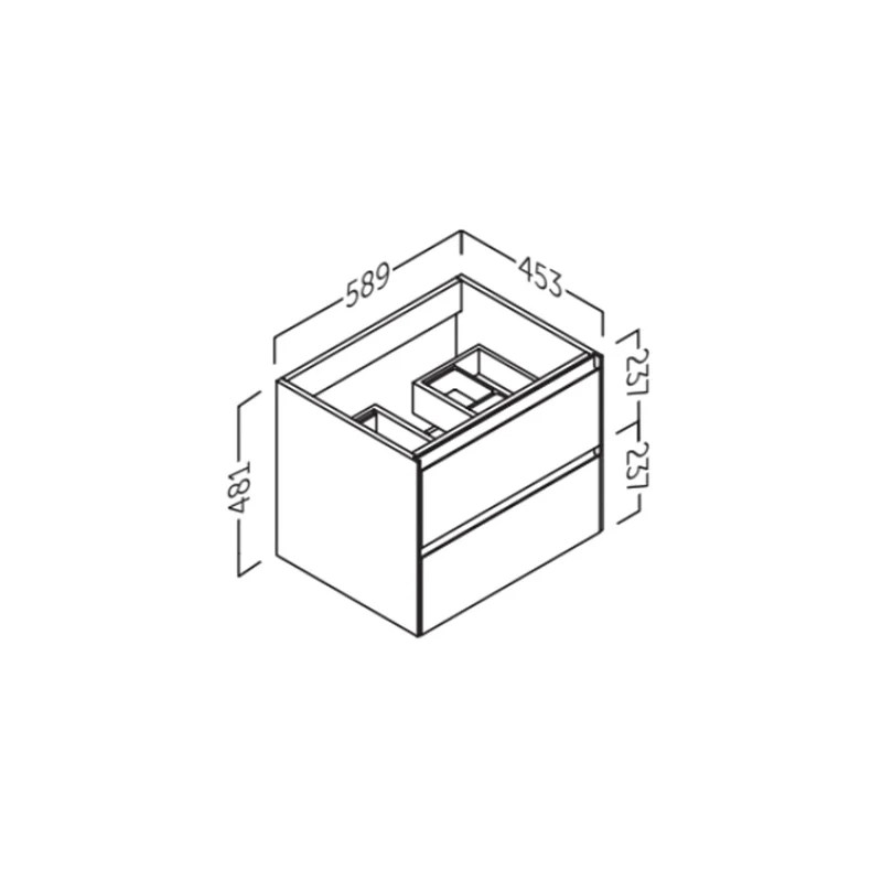 Mueble baño colgado Praga