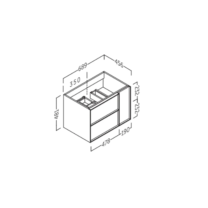 Mueble de baño colgado moderno Oslo