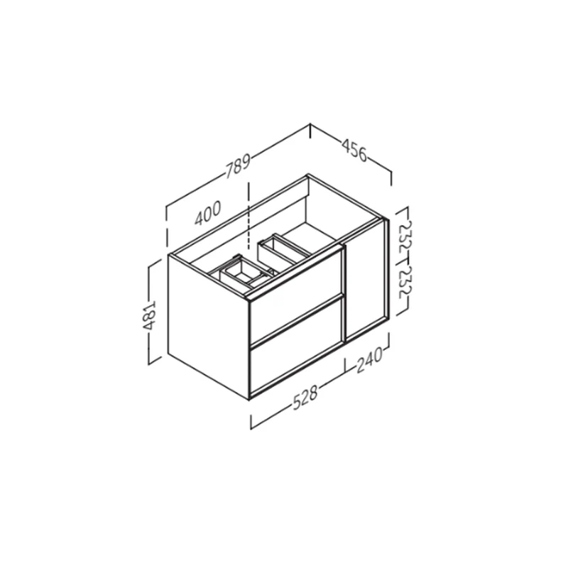 Mueble de baño colgado moderno Oslo