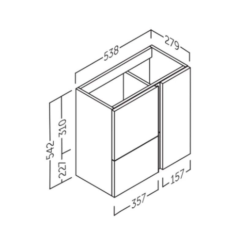 Mueble de baño pequeño Versa