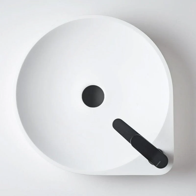 Lavabo sobre encimera en piedra sintética NADIR