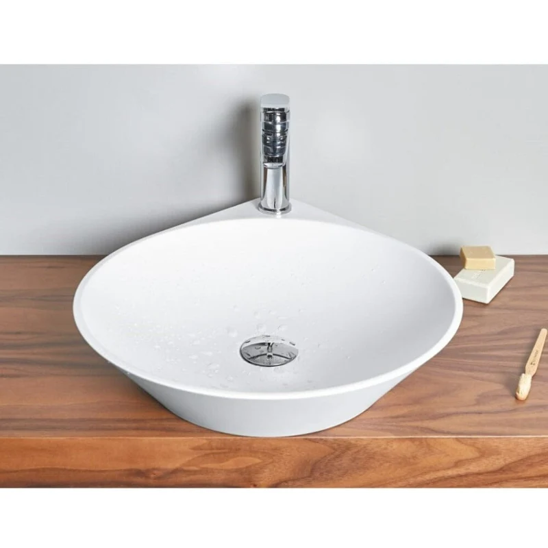 Lavabo sobre encimera en piedra sintética NADIR