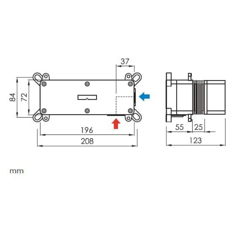 Mezclador de pared LOOP en oro cepillado