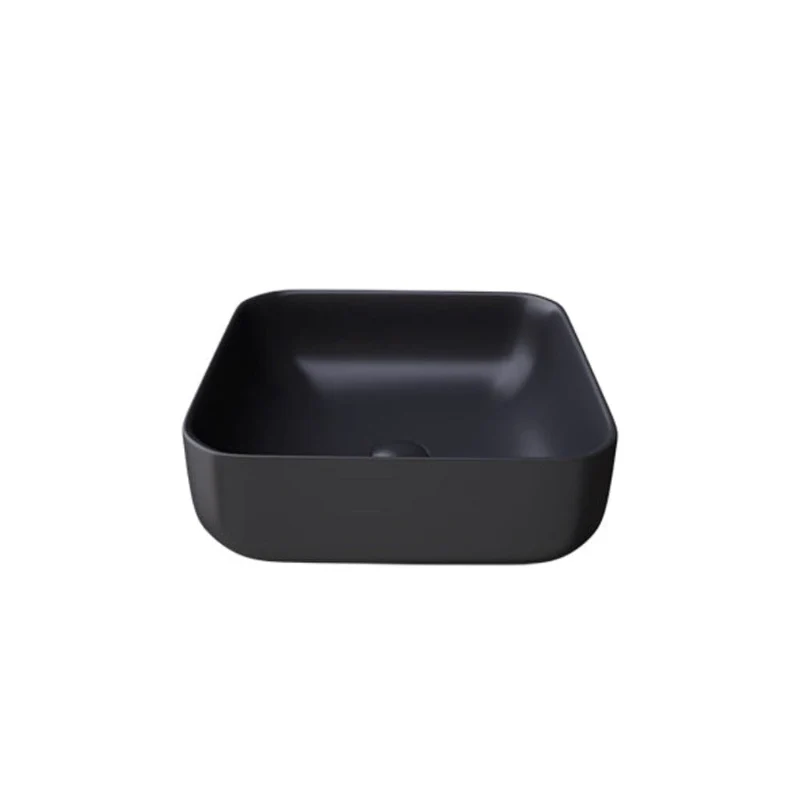 Lavabo sobre encimera rectangular en cerámica CATANIA negro