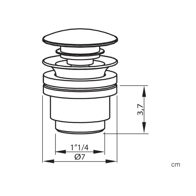 Desagüe de lavabo clic-clac Sanycces en 3 colores