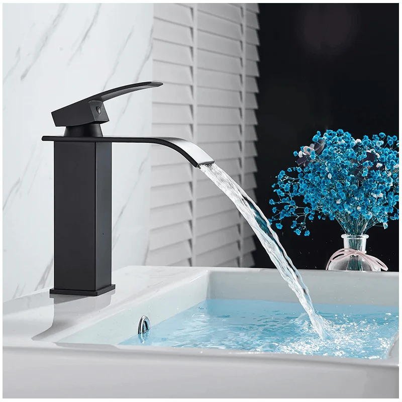Grifo lavabo monomando ARDALI negro mate