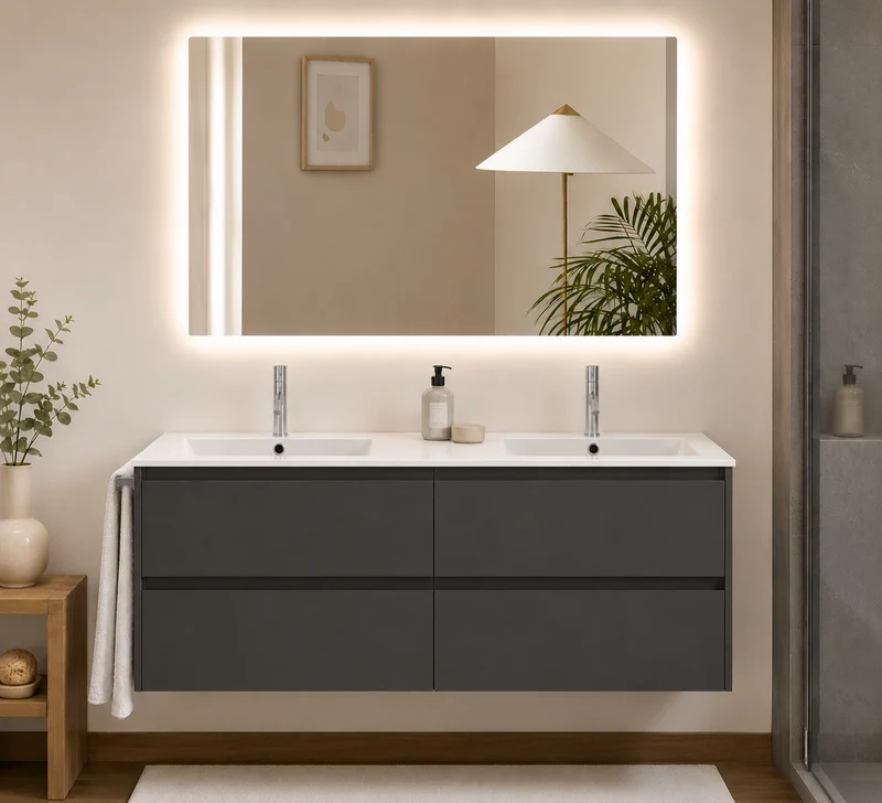 Mueble de baño IBIZA QUATTRO con lavabo y 4 cajones