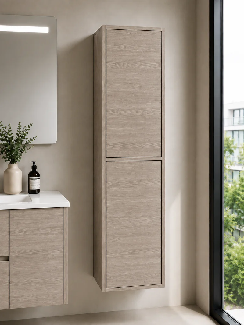 Columna de baño FLORENCIA dos puertas 140 cm