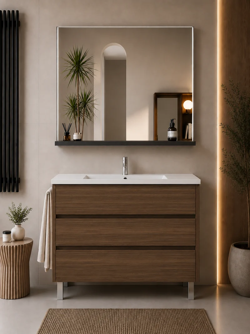 Mueble de baño con patas Imperia y lavabo