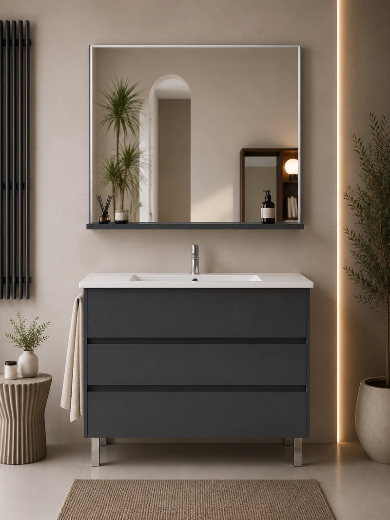 Mueble de baño con patas Imperia y lavabo