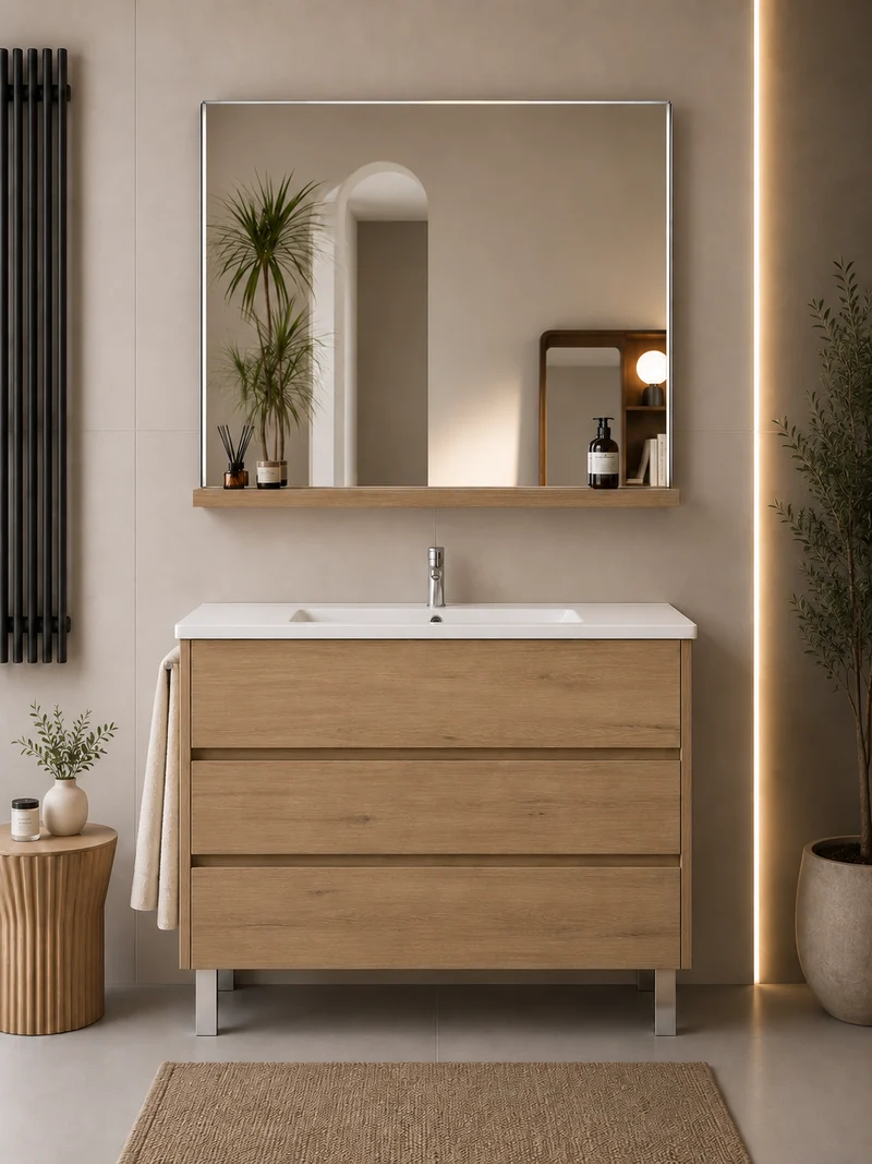 Mueble de baño con patas Imperia y lavabo