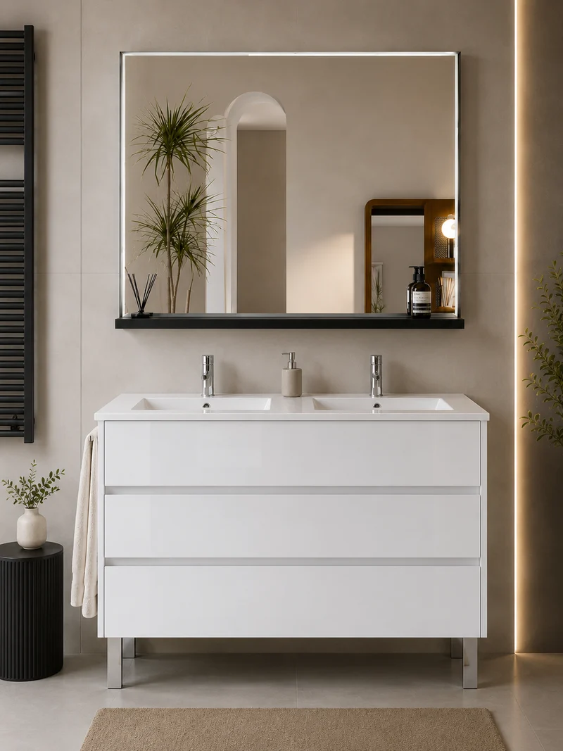 Mueble de baño con patas Imperia y lavabo
