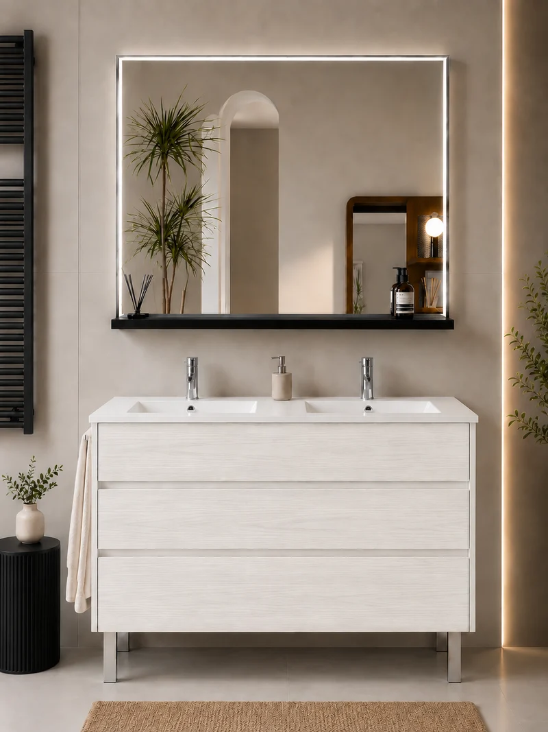 Mueble de baño con patas Imperia y lavabo