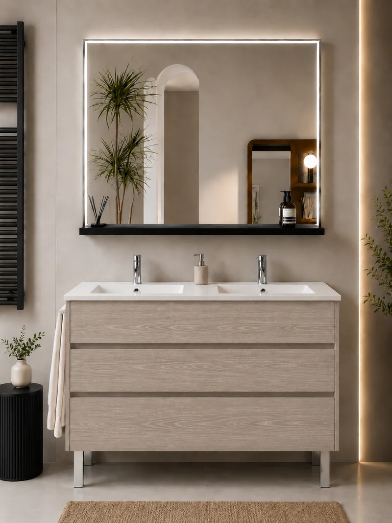 Mueble de baño con patas Imperia y lavabo