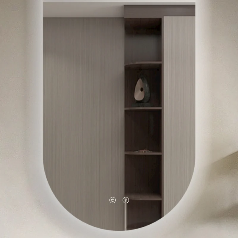 Espejo de baño LED SELENE curvo con antivaho