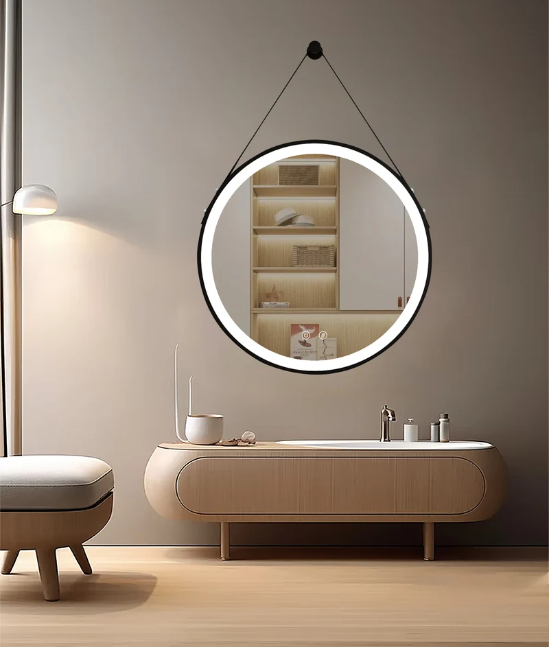 Espejo de baño LED OLYMPUS Black BiLED con antivaho