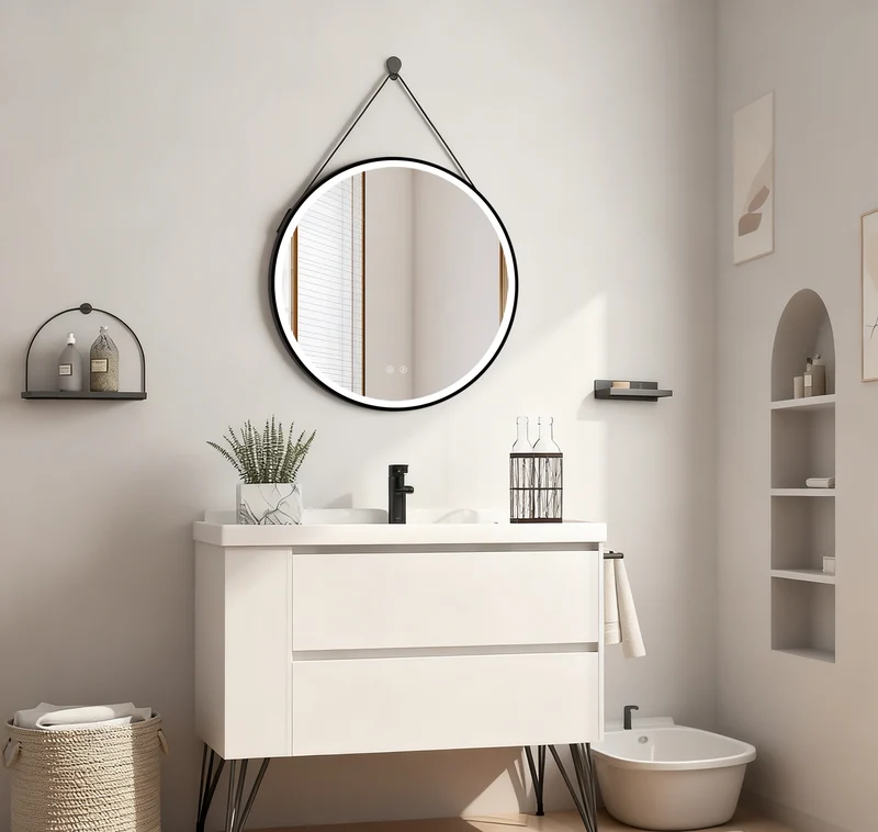 Espejo de baño LED OLYMPUS Gold BiLED con antivaho