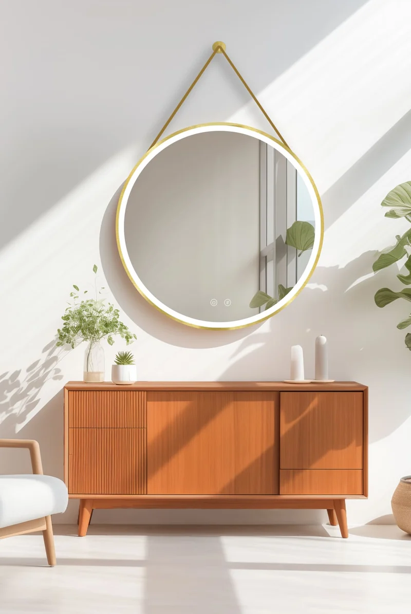 Espejo de baño LED OLYMPUS Gold BiLED con antivaho