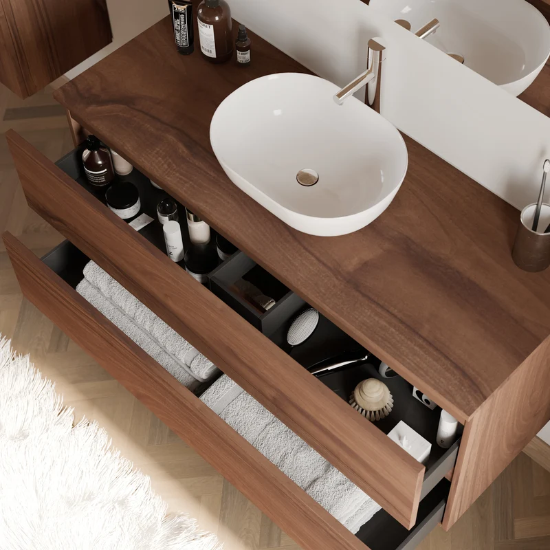Plateau hydrofuge, 1200x460x19, Noyer
