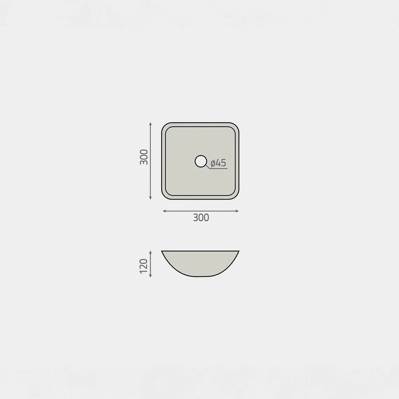 Lavabo con encimera integrada Oregón