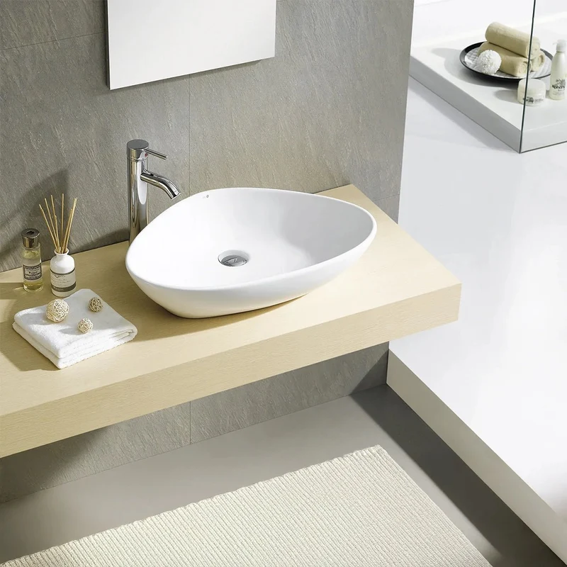 Lavabo sobre encimera porcelana Teruel