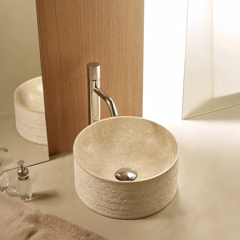 Lavabo sobrencimera piedra Montana