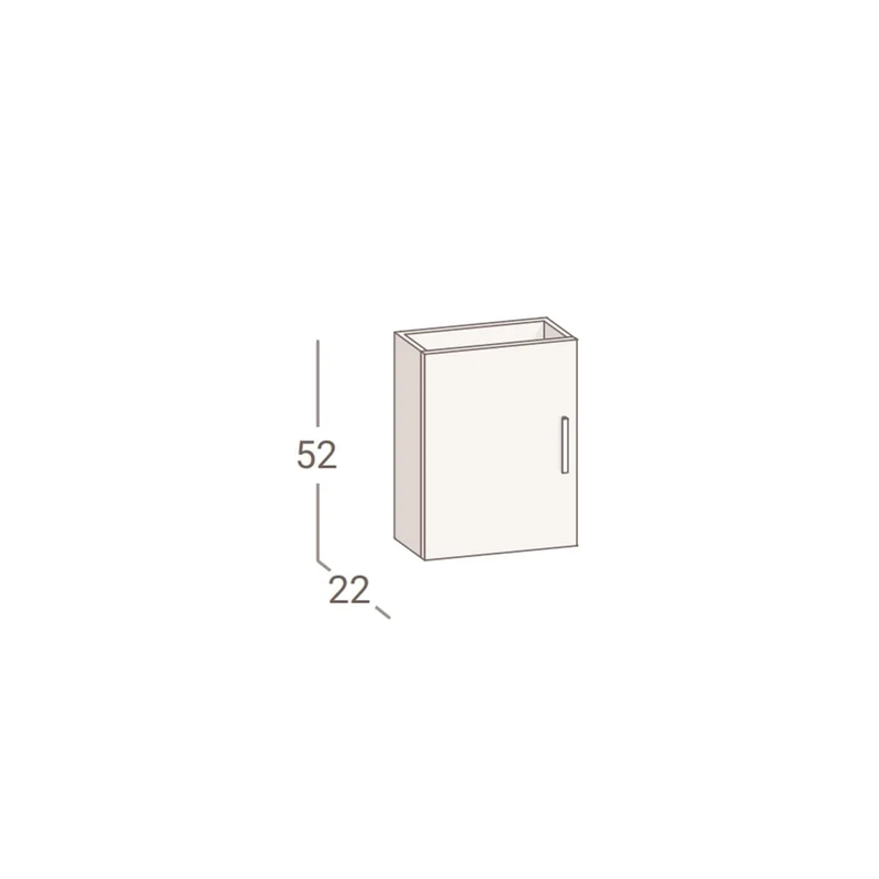Mueble para baño flotante reducido Albi