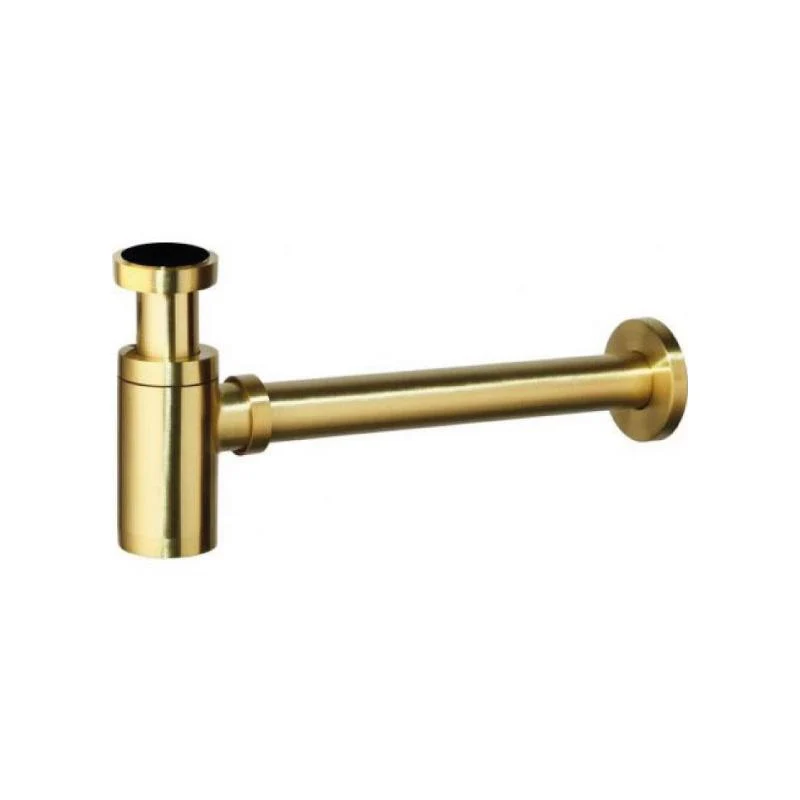 Sifón horizontal MANCERA oro cepillado