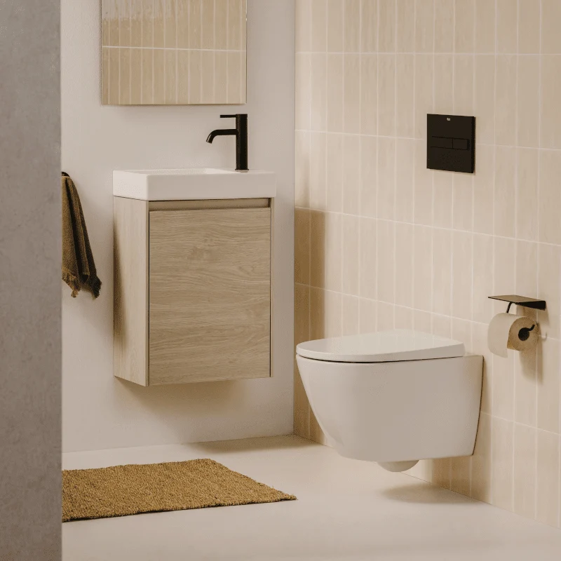 ROCA Tapa y asiento de Supralit® compacto ONA caída amortiguada