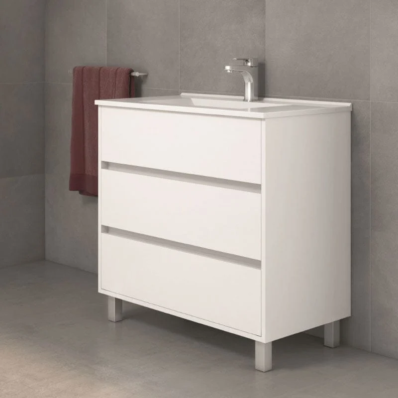 Mueble de Lavabo con Patas ALCOA - 100 cm de ancho