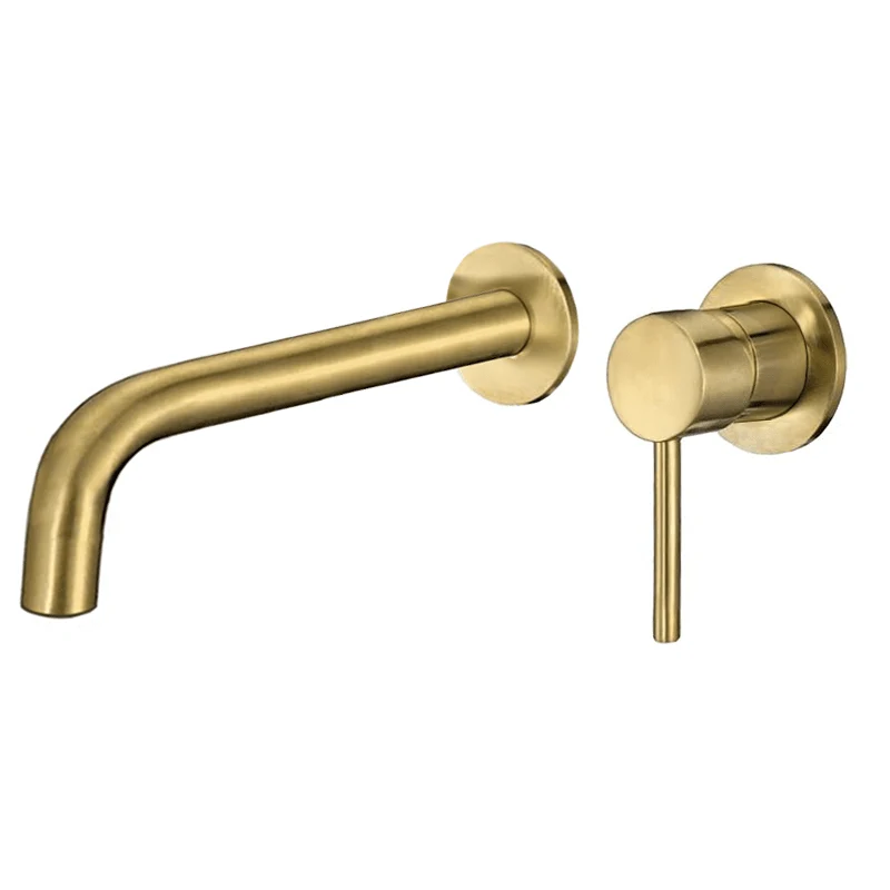 Grifo lavabo empotrado DEVA dorado cepillado