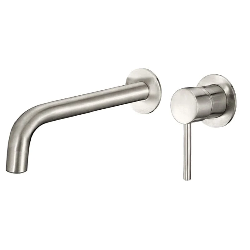 Grifo lavabo empotrado DEVA acero cepillado