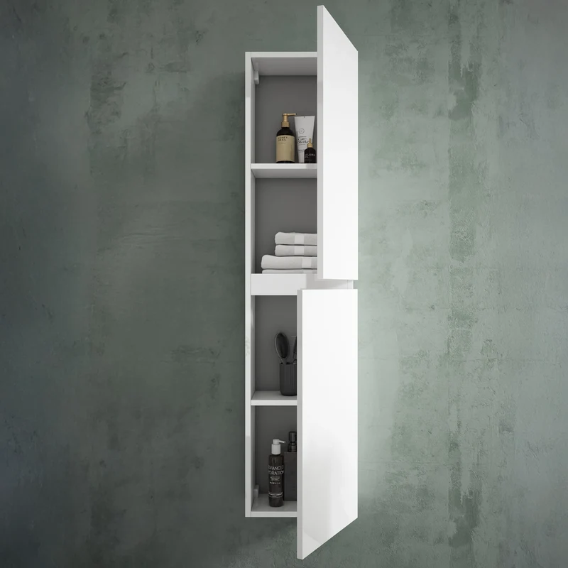 Mueble auxiliar suspendido baño moderno Porto