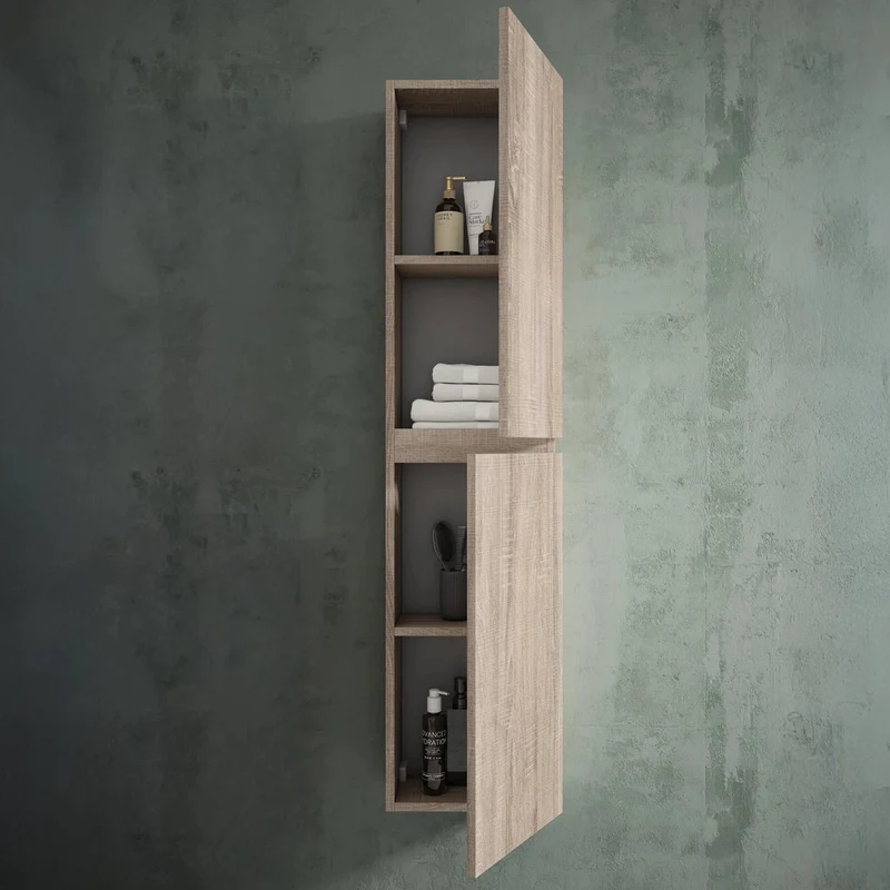 Mueble auxiliar suspendido baño moderno Porto