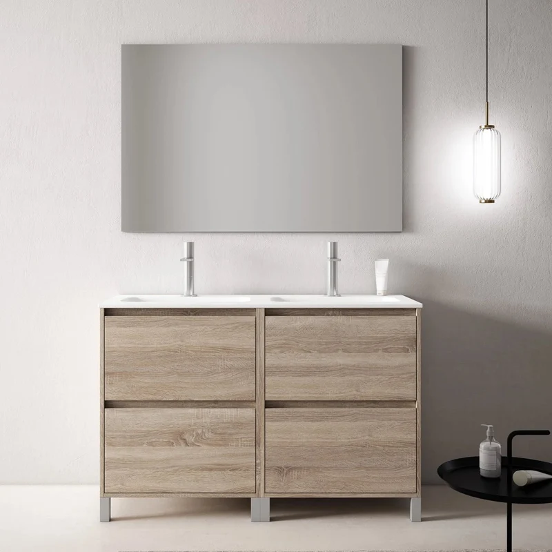 Conjunto mueble lavabo doble Porto