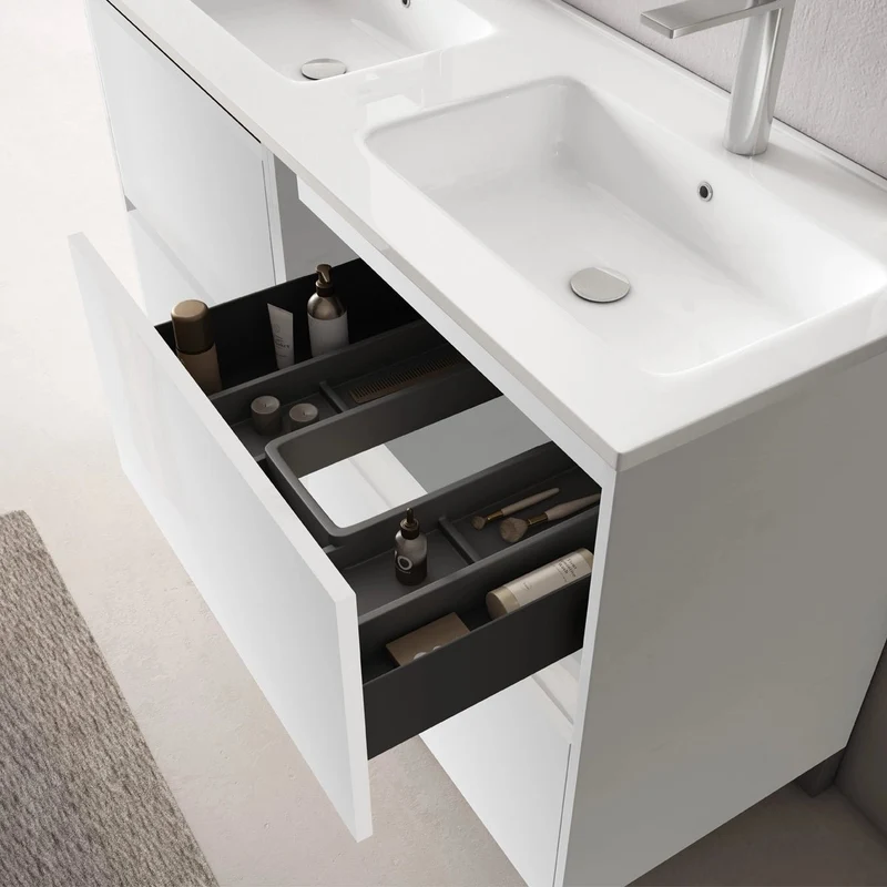 Conjunto mueble lavabo doble Porto