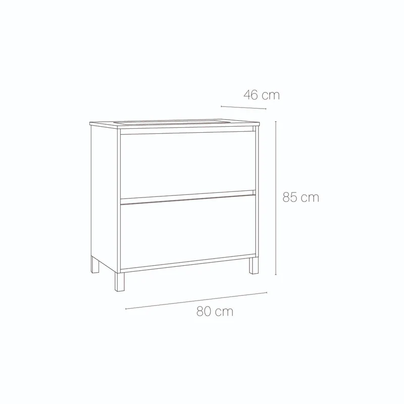 Conjunto mueble lavabo 1 seno Porto