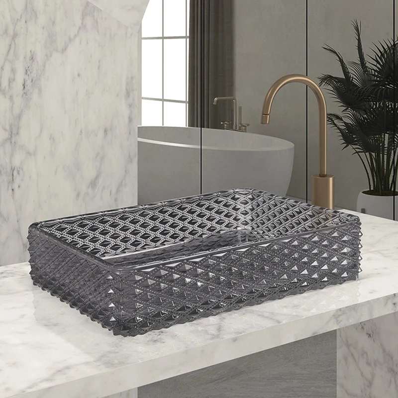 Lavabo de cristal sobre encimera Lex